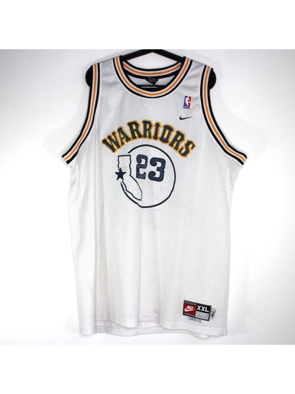 Vintage Nike Mens 2XL Golden State Warriors Jason Richardson NBA Jersey L619